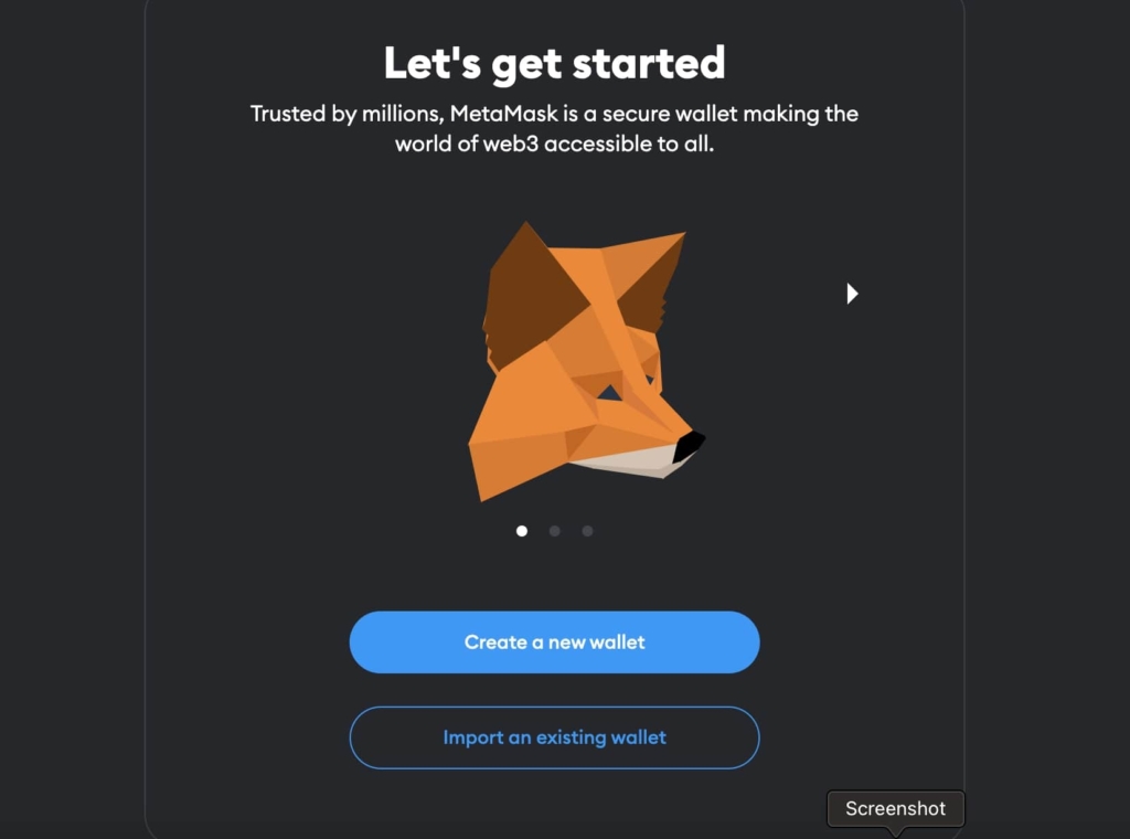 MetaMask getting started