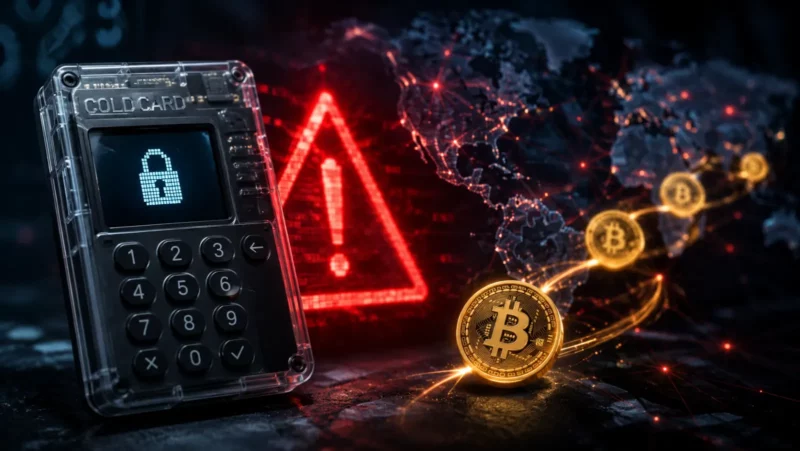 Coldcard Threat Remains Active as Stolen BTC Moves